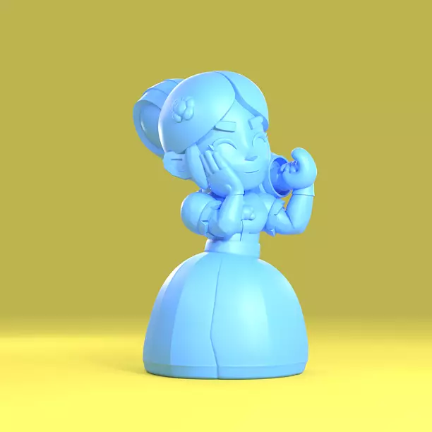 Piper Original - Brawl Stars 3D STL Model