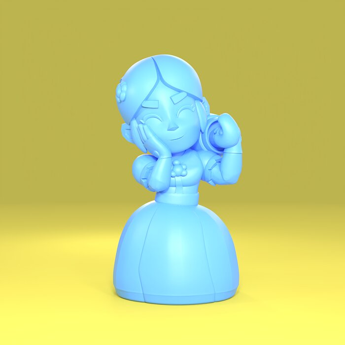 Piper Original - Brawl Stars 3D STL Model — view 5