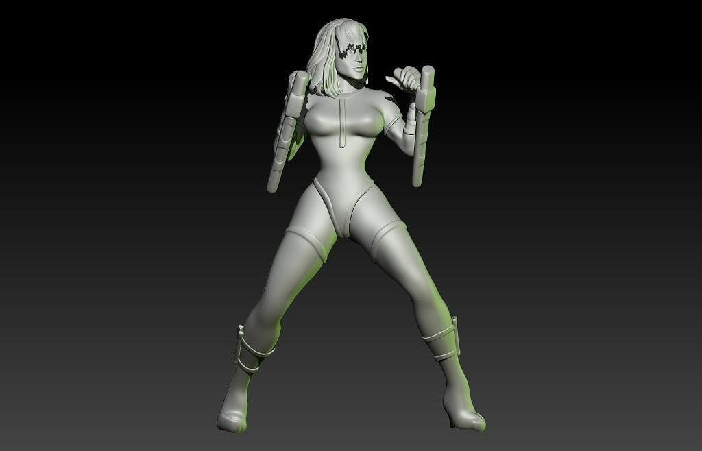 Killer Instinct Orchid 3D STL Model — view 2