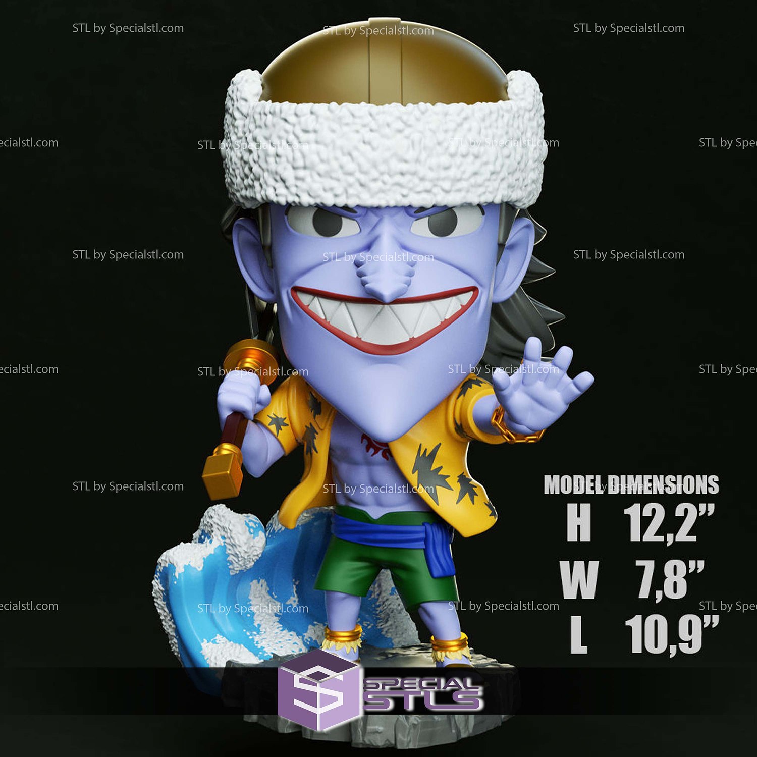 Chibi STL Collection - Arlong One Piece 3D Model — view 2