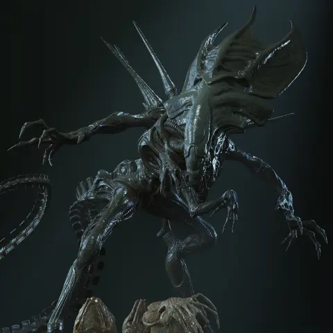 Xenomorph Queen 3D Printer Files | Assembly STL Model