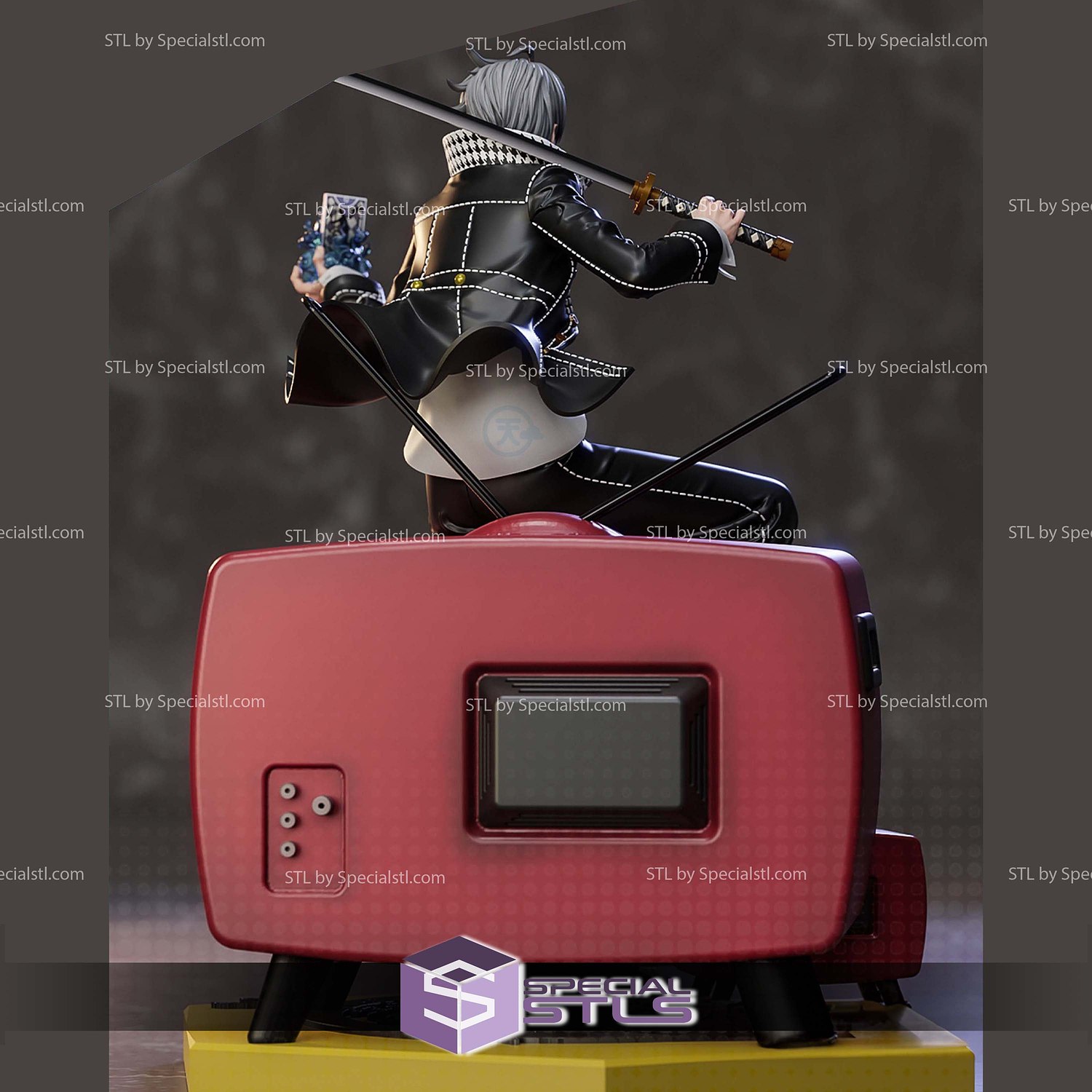 Yu Narukami Persona 4 STL Files 3D Model — view 2