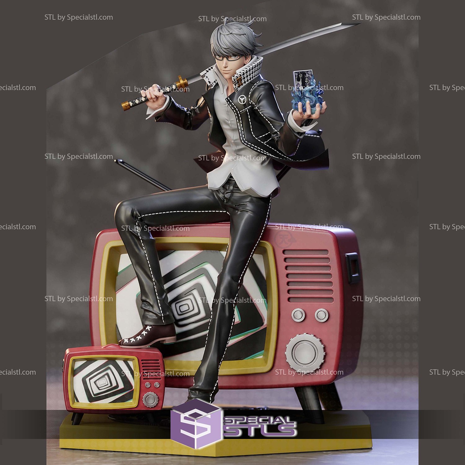 Yu Narukami Persona 4 STL Files 3D Model — view 3