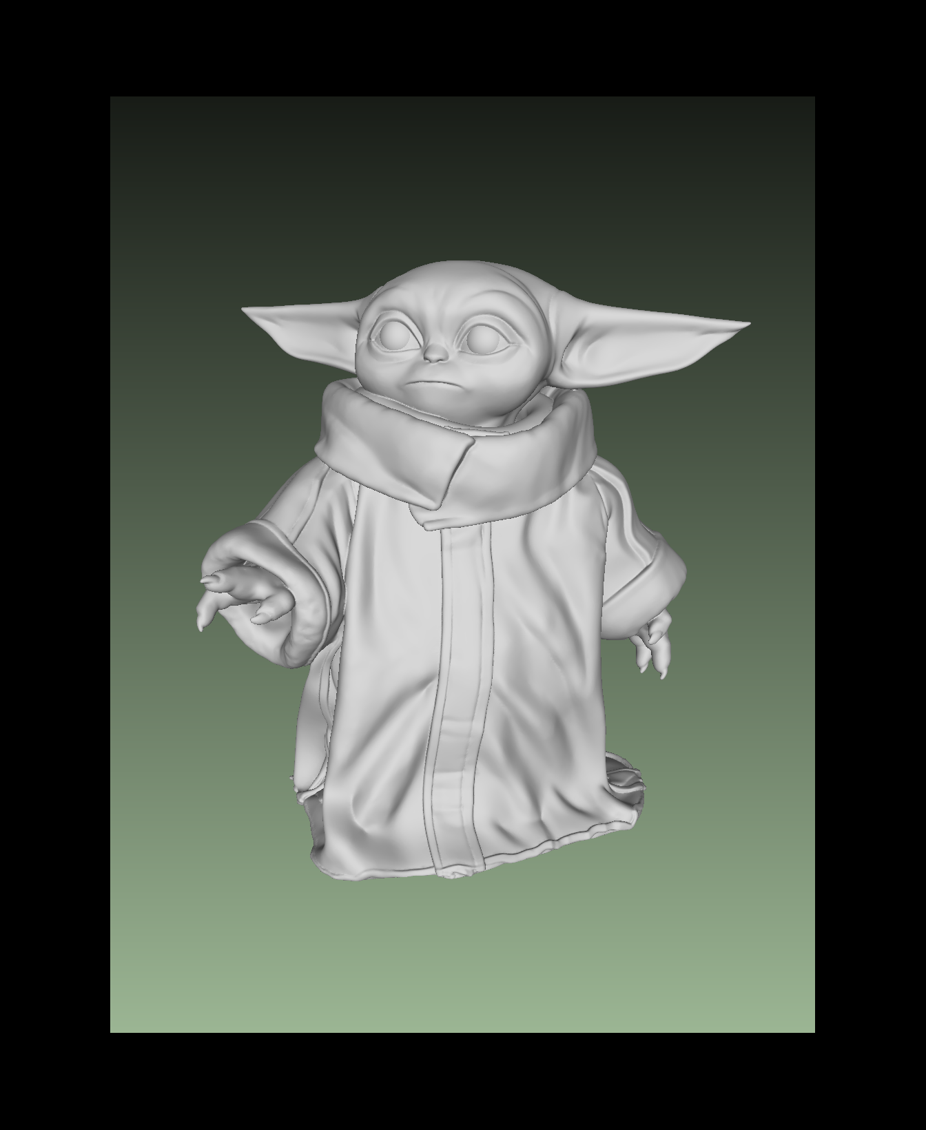 Grogu 3D OBJ Model