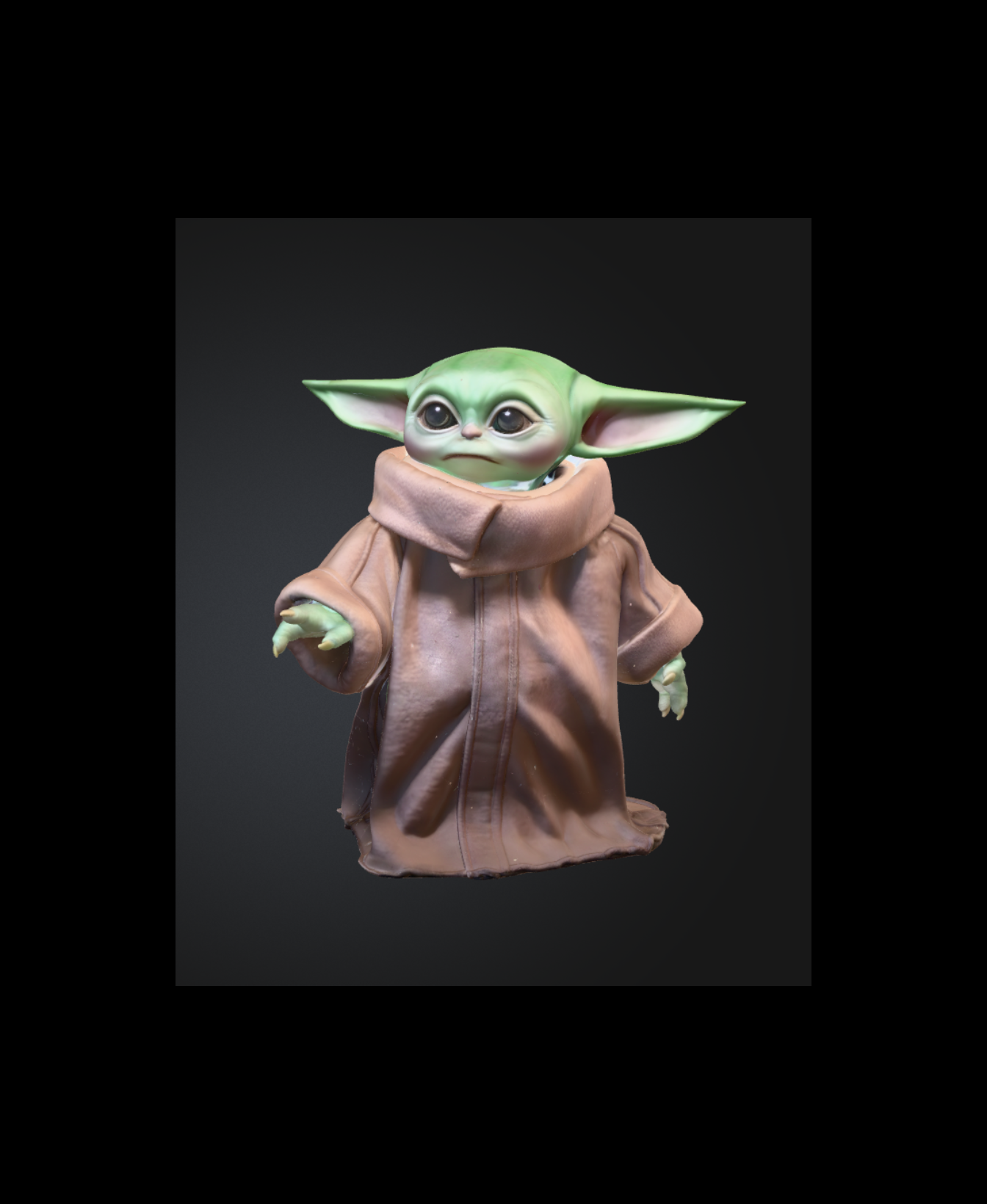 Grogu 3D OBJ Model — view 3