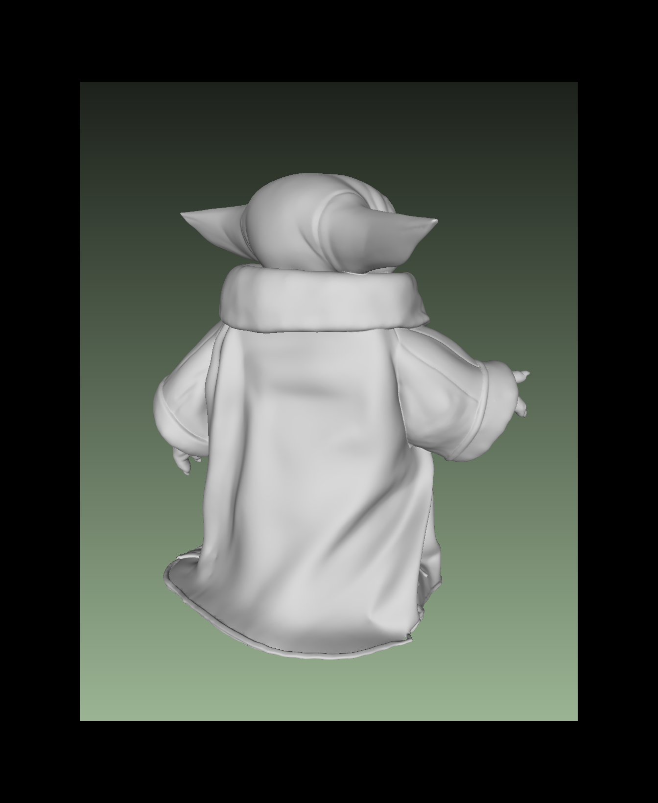 Grogu 3D OBJ Model — view 5