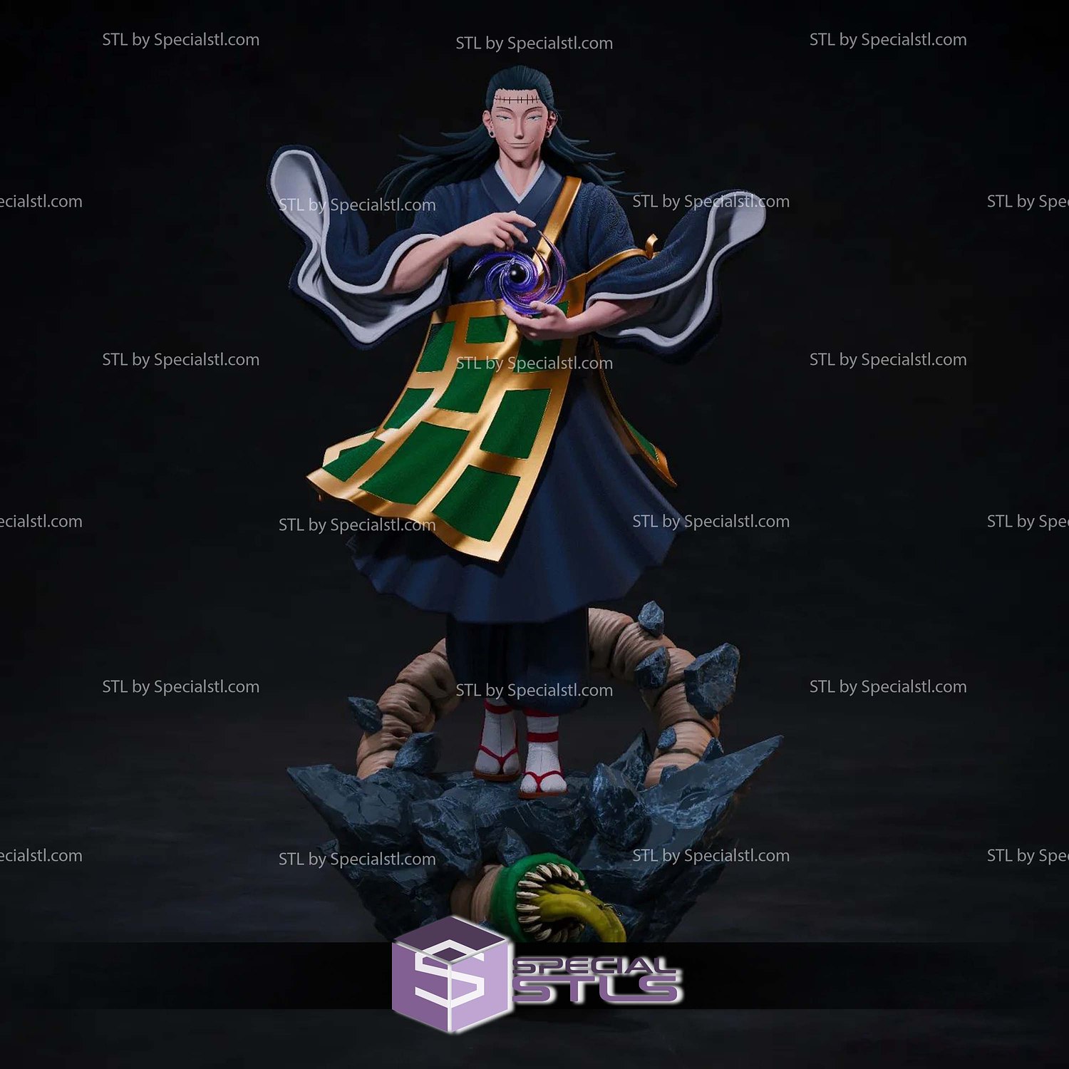 Suguru Geto 230mm STL Printer Files 3D Model — view 3