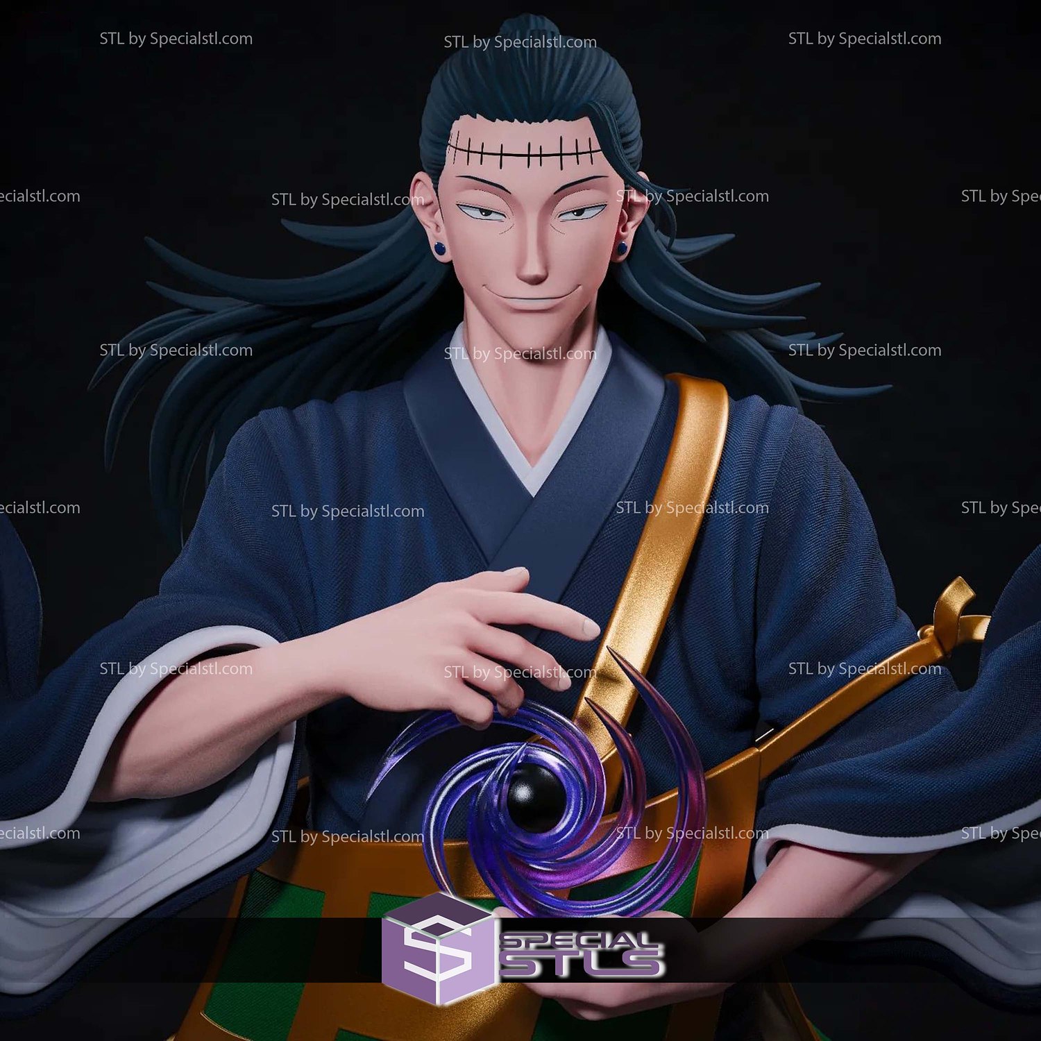 Suguru Geto 230mm STL Printer Files 3D Model — view 4