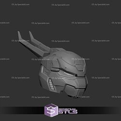 Cosplay STL Files Leornado Mecha Helmet 3D Model