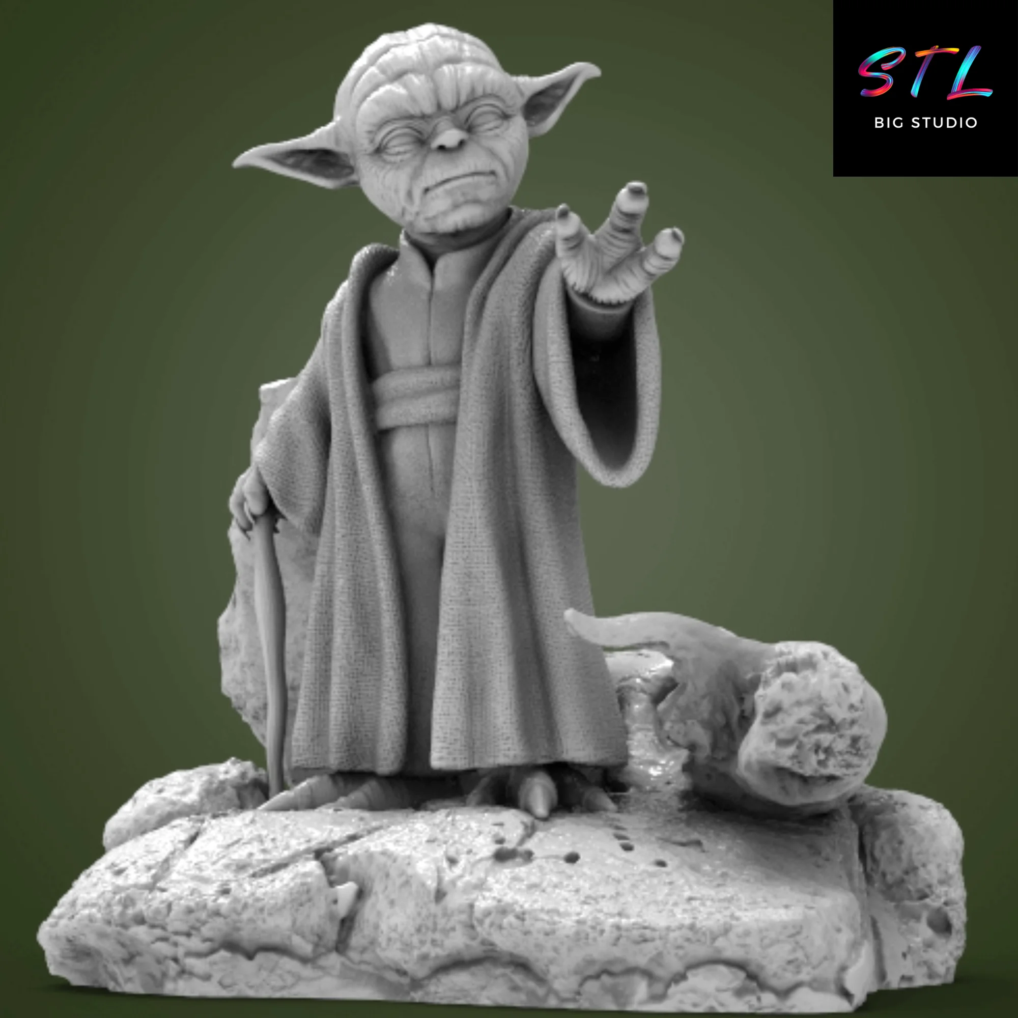 Mandalorian on Blurrg STL | 3D Printable Star Wars Figure Model — view 8