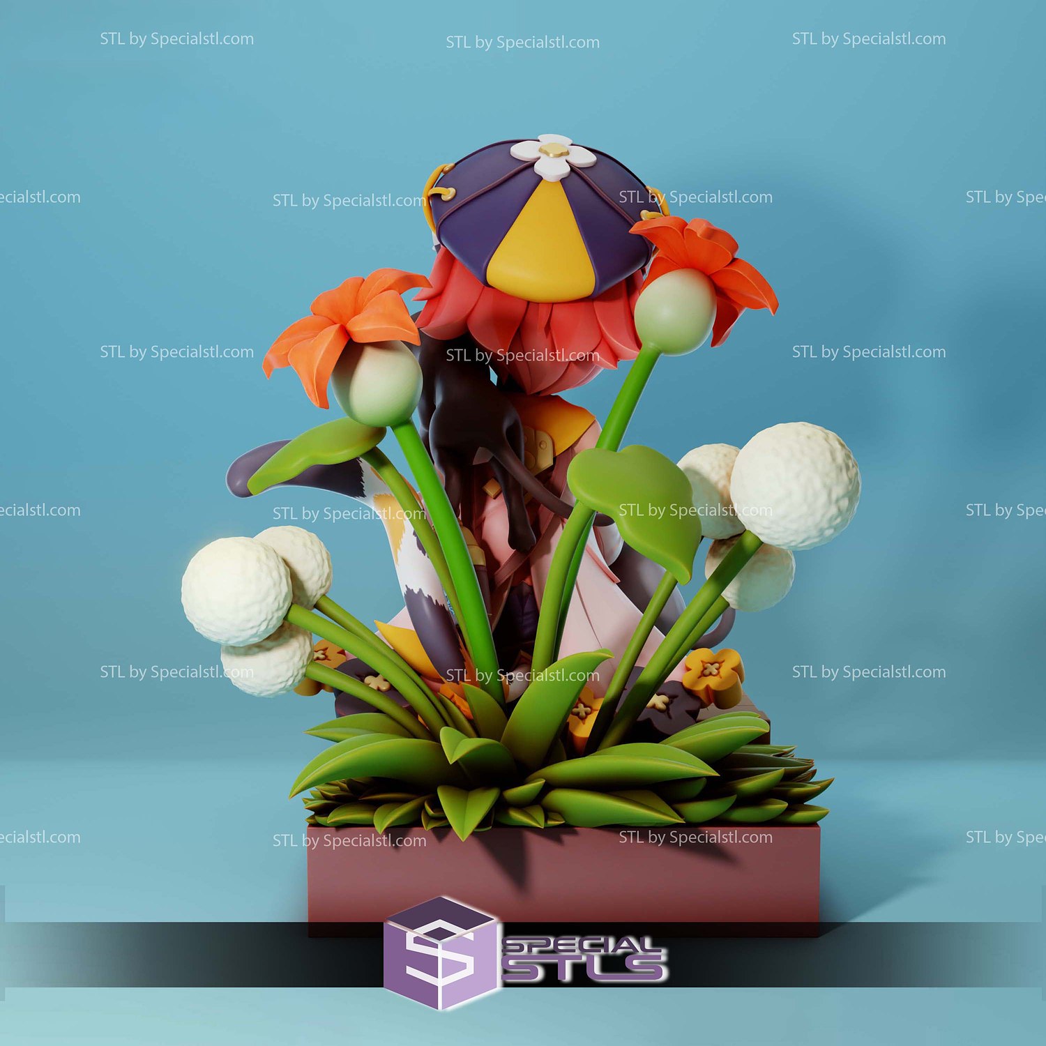 Diona and Cat Genshin Impact Digital STL Files 3D Model — view 4