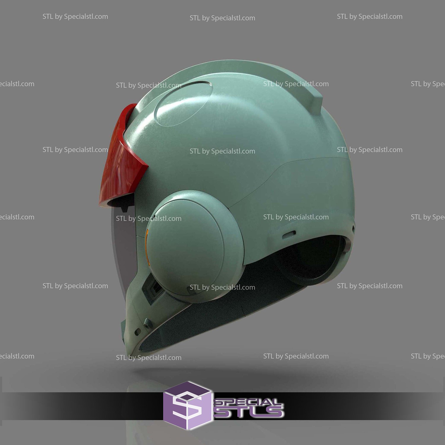 Cosplay STL Files Gundam Requiem Pilot Helmet 3D Model — view 4