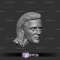 Custom Head STL Tom Hiddelston Loki 3D Model