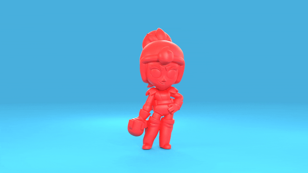 Janet (Original) - Brawl Stars 3D STL Model