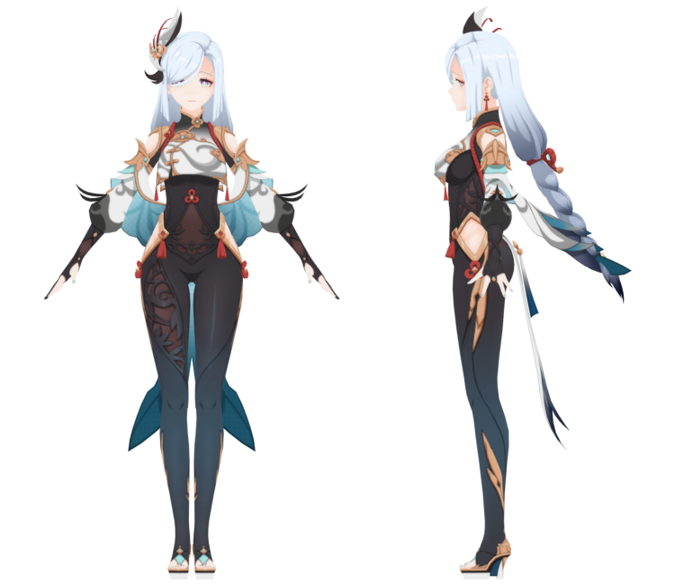 Genshin Impact Shenhe 3D STL Model