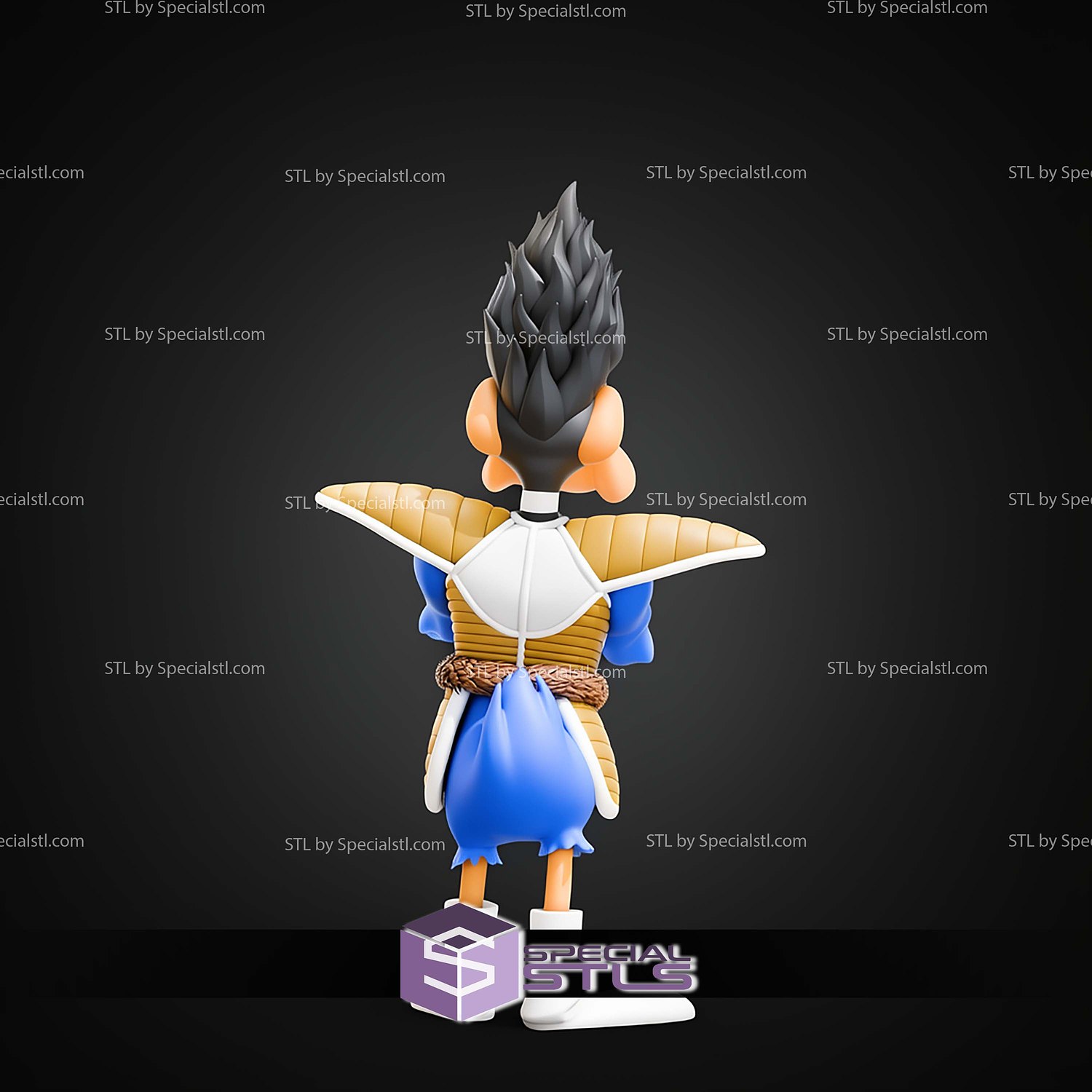 Vegeta Daffy Mashup STL Files 3D Model — view 3
