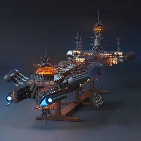 USS Cygnus 3D Printer Files | Assembly STL Model