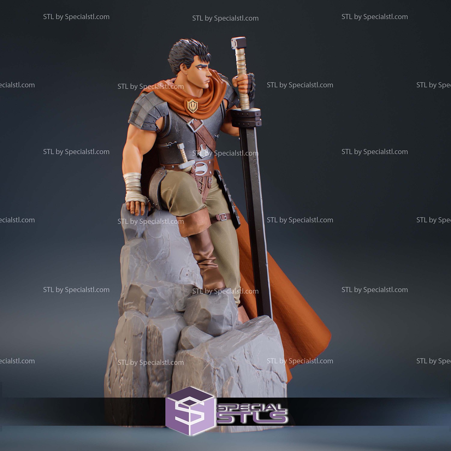 Guts Berserk The Golden Age Arc STL Files 3D Model — view 3