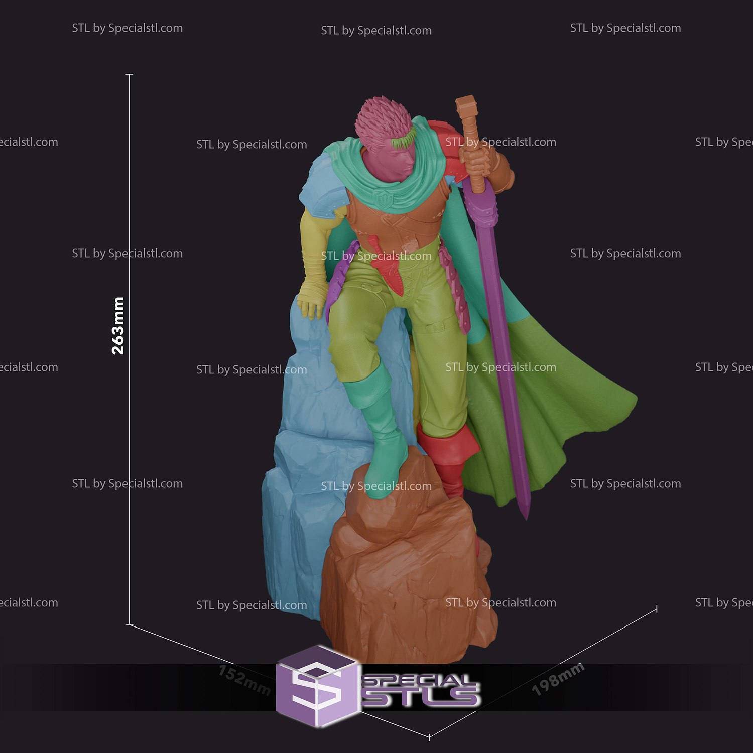 Guts Berserk The Golden Age Arc STL Files 3D Model — view 7
