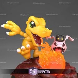 Agumon Spitting Fireball 3D Printer Files STL Model