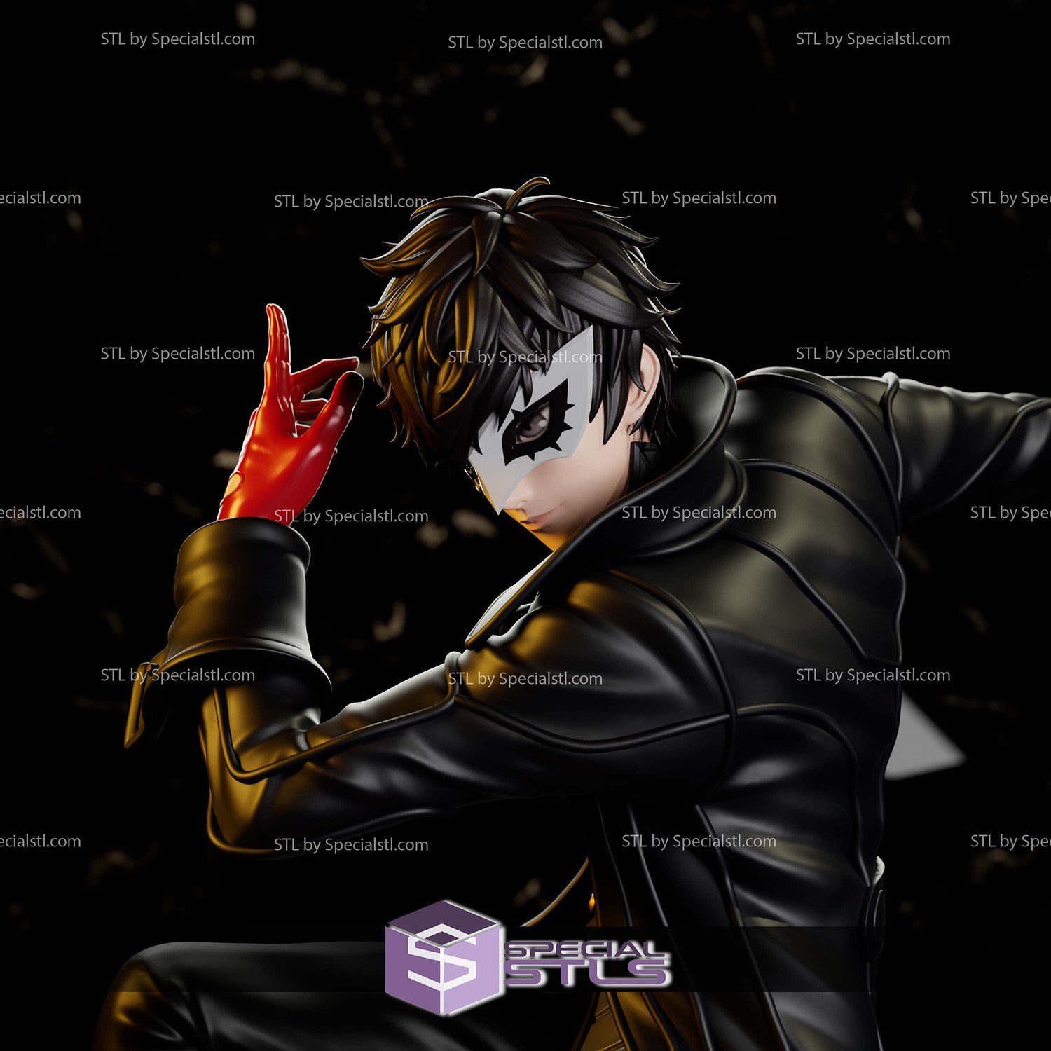 Joker Persona 5 Royal 3D Printer Files STL Model — view 2