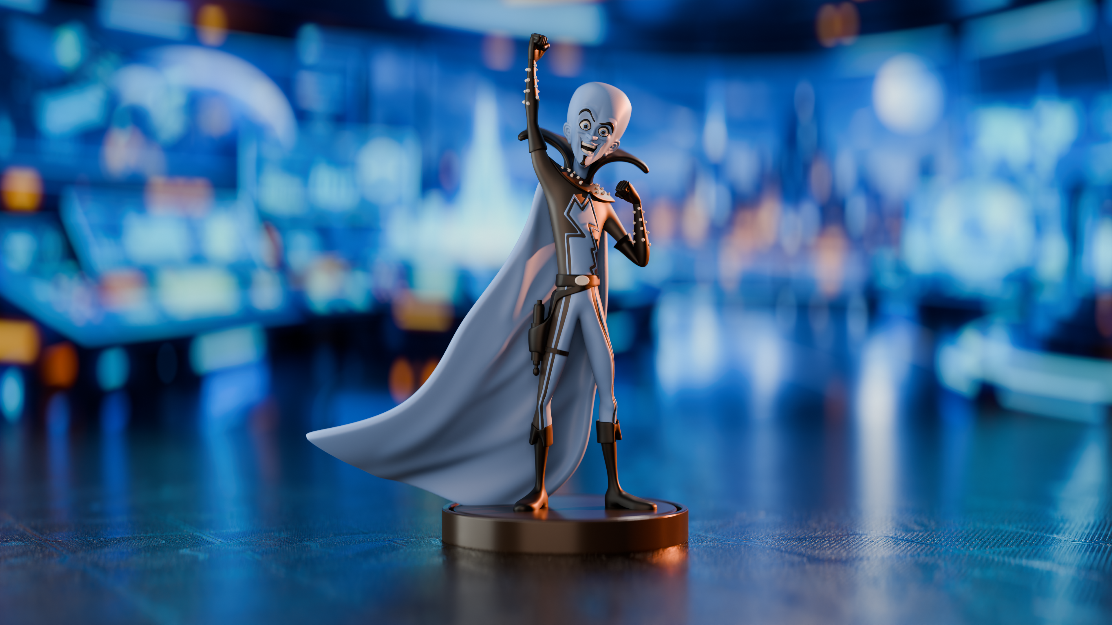 Megamind Figurine — Stylish Villain Collectible Art 3D 3MF Model — view 2