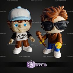 Super Basic STL Dustin and Steve Stranger Thing Multipart 3D Model