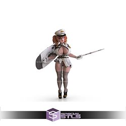 Waifus at Work Police Officer 3D Printer Files STL Model