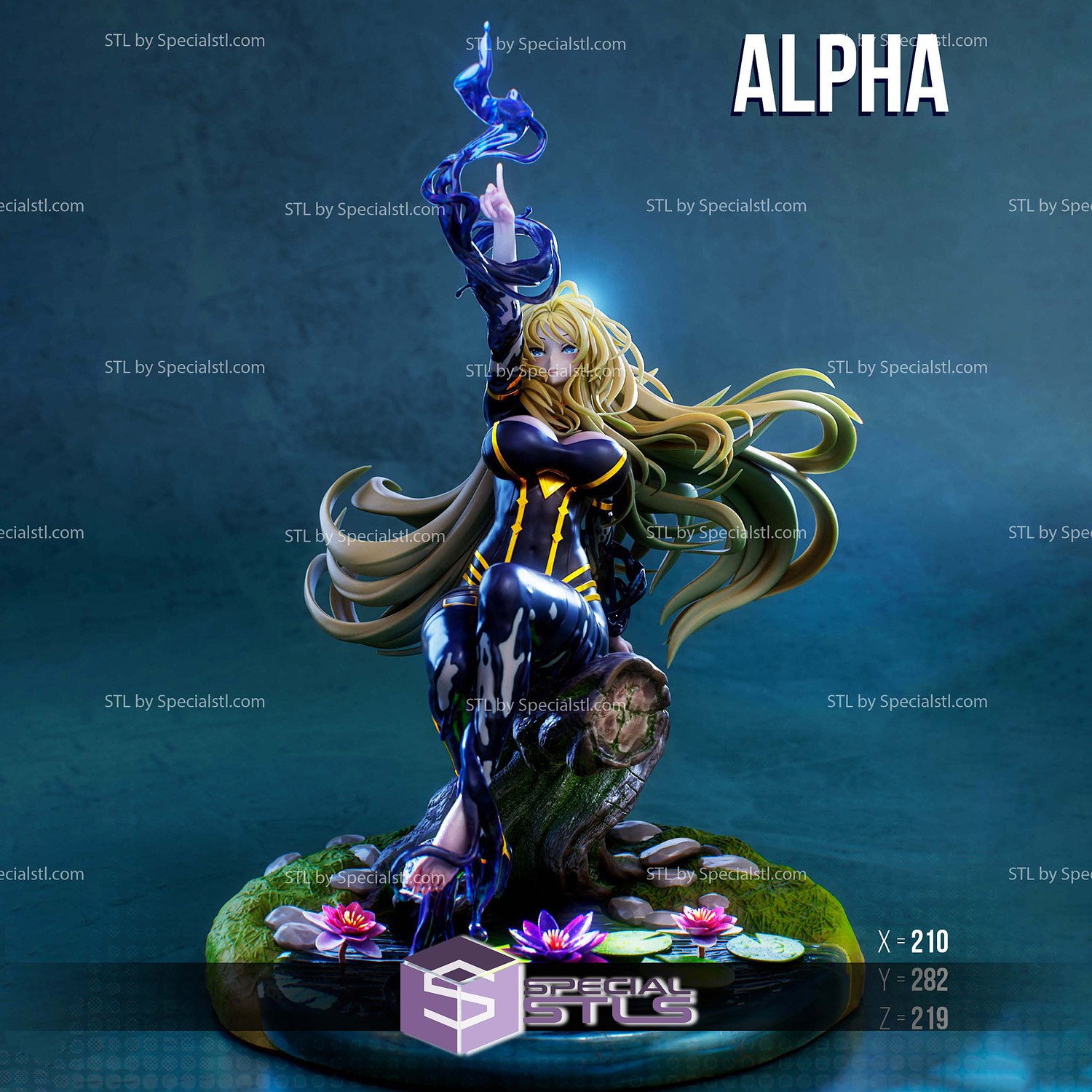Alpha V2 Eminence in Shadow 3D Printer Files STL Model — view 2