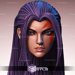 Custom Head STL Collection - Psylocke Crimson Dawn 3D Model