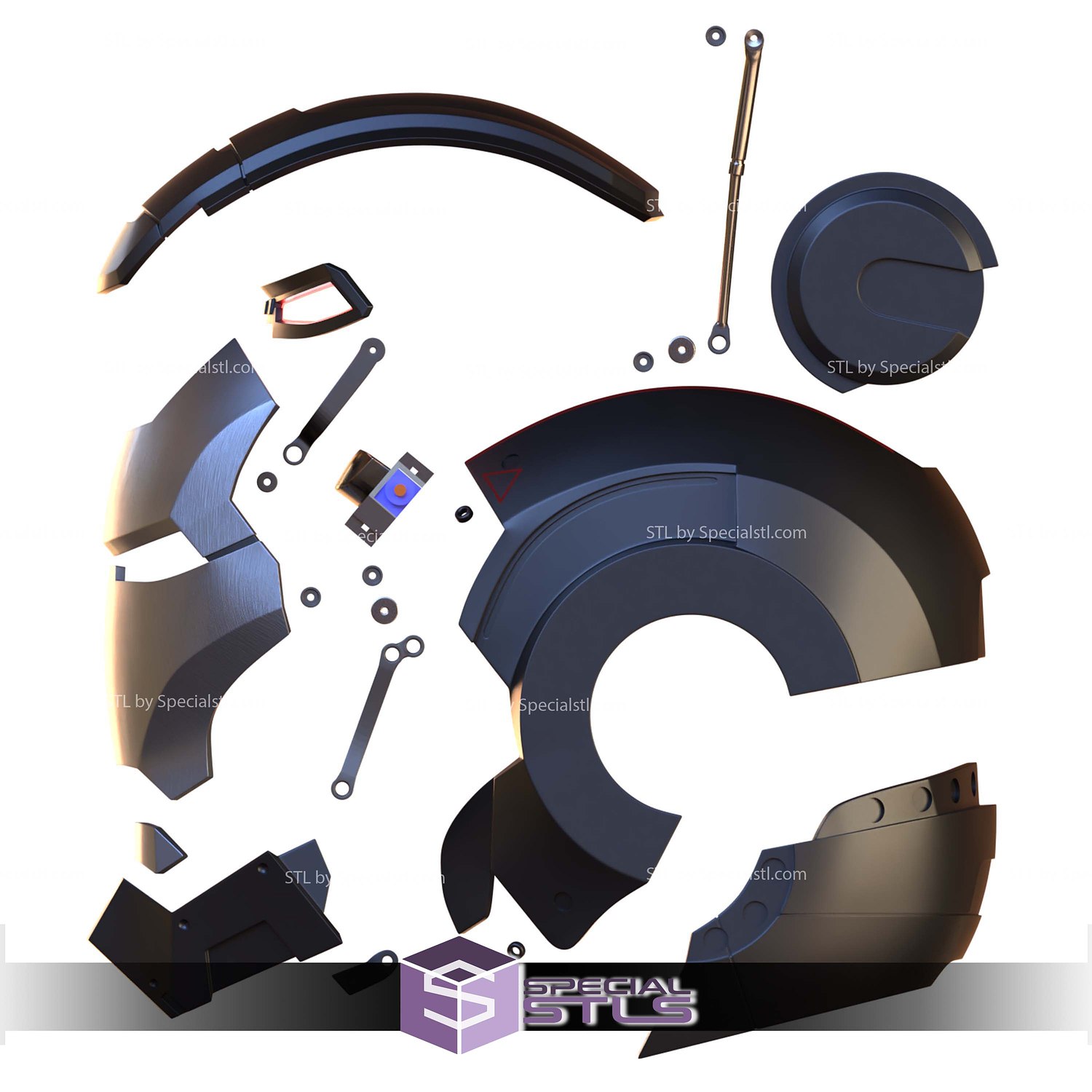 Cosplay STL Files Motorized War Machine MK01 3D Model — view 6