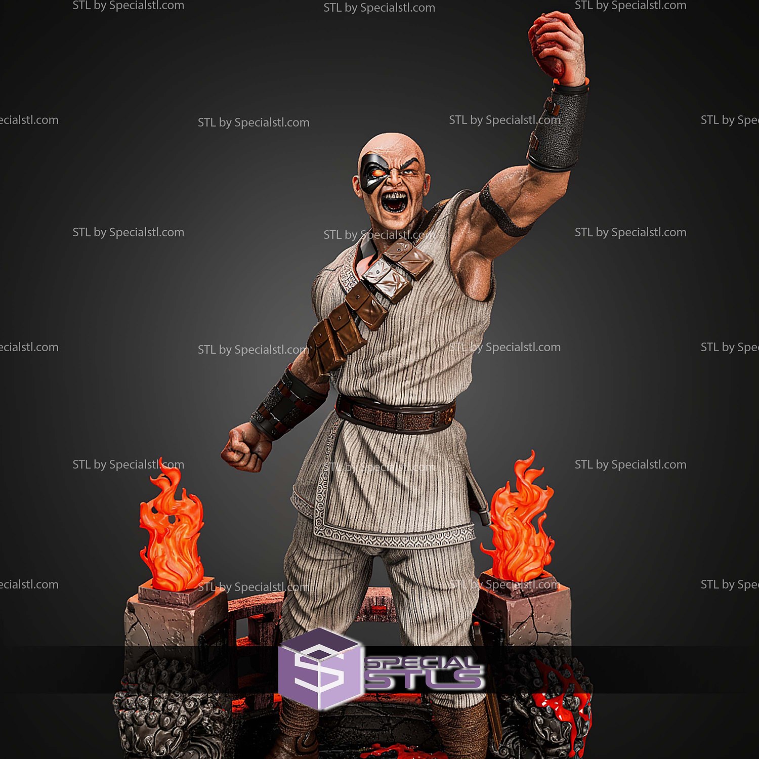 Kano Mortal Kombat 1 6 STL Files 3D Model — view 6