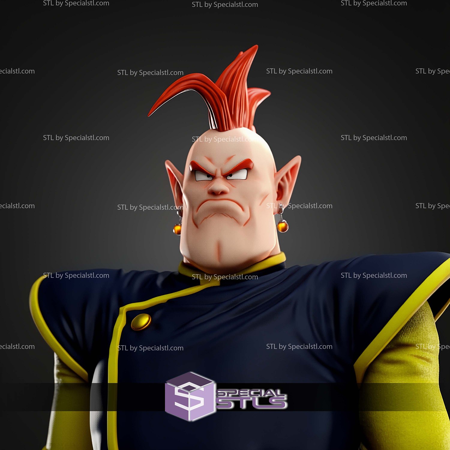 South Kaioshin Dragonball Z STL Files 3D Model — view 2