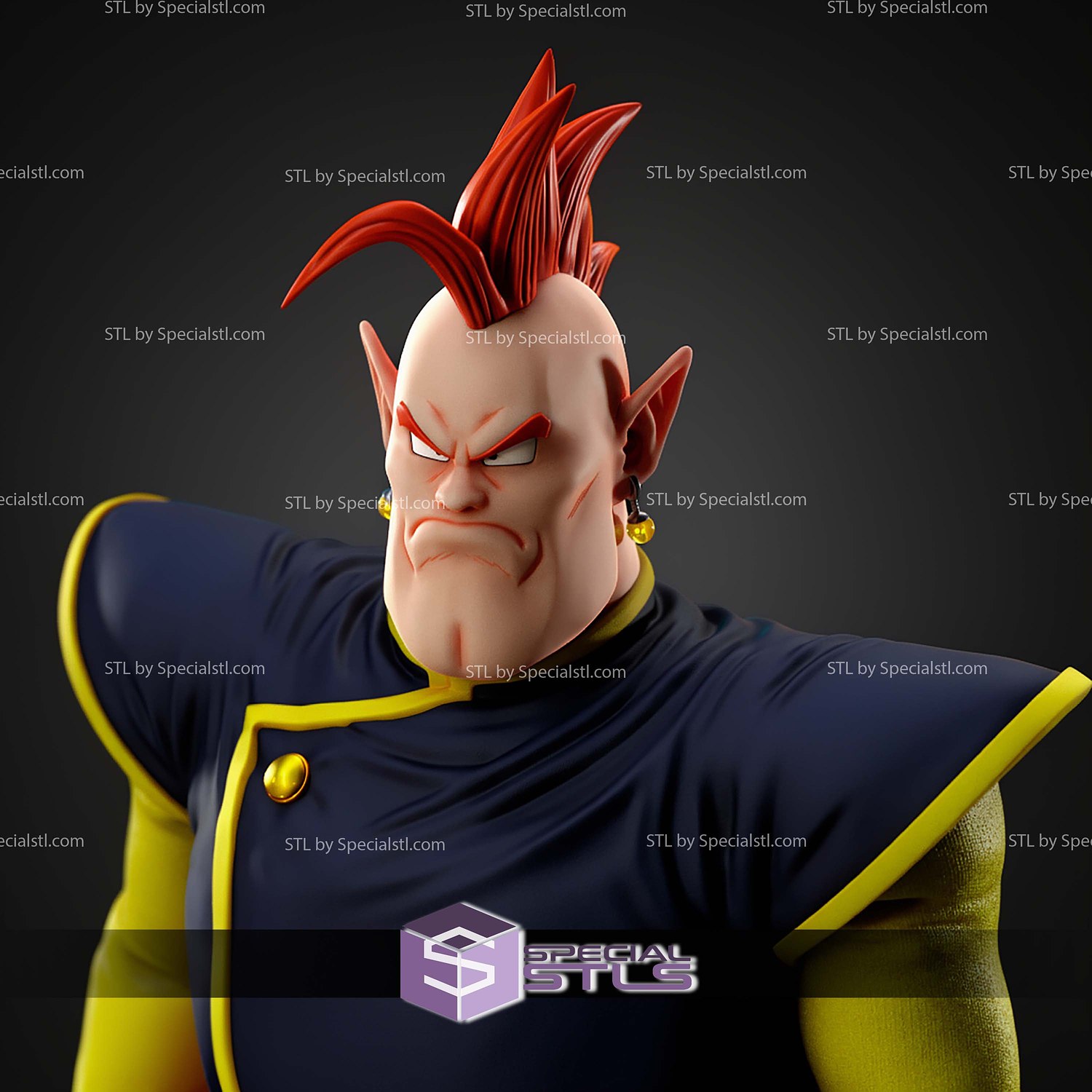 South Kaioshin Dragonball Z STL Files 3D Model — view 3