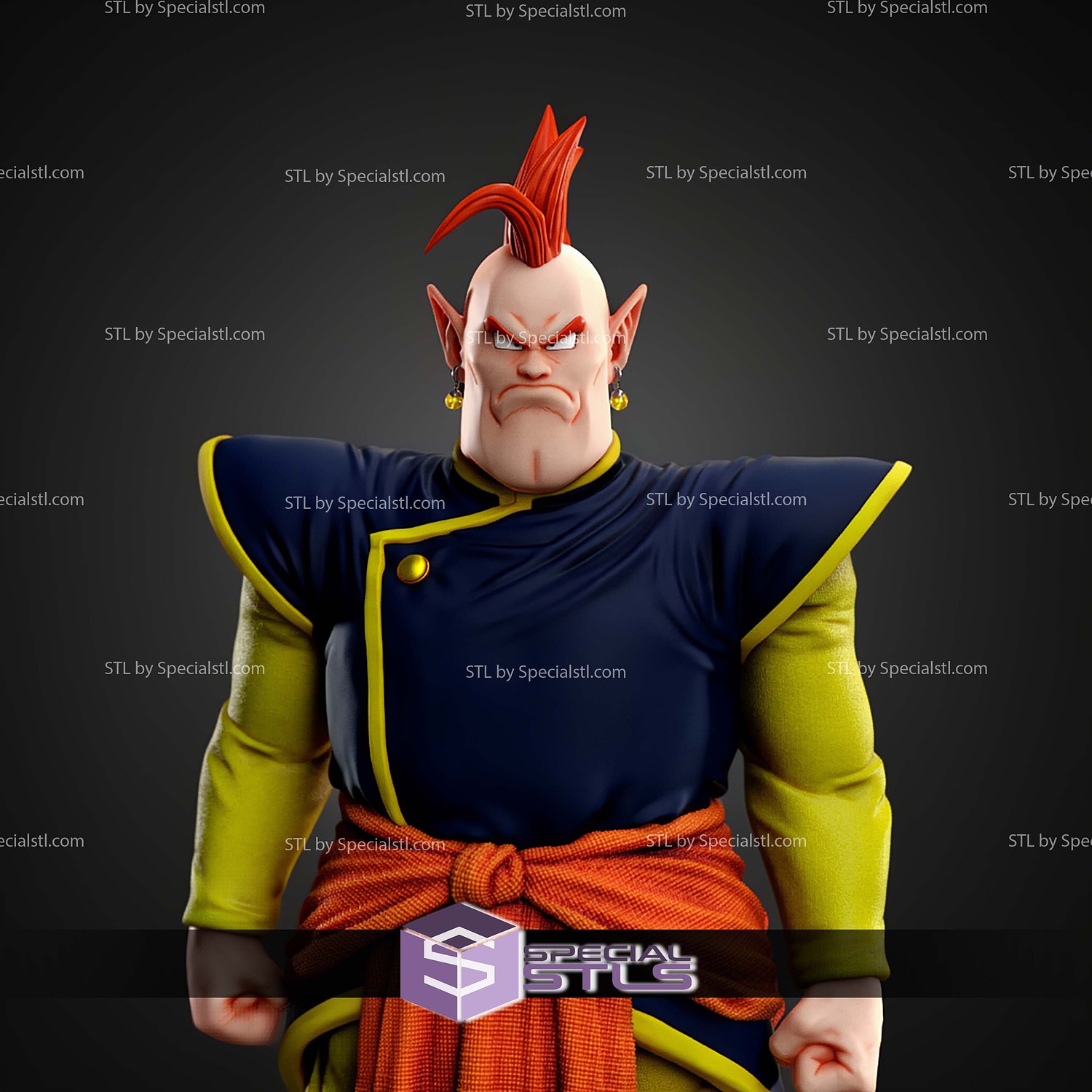 South Kaioshin Dragonball Z STL Files 3D Model — view 4