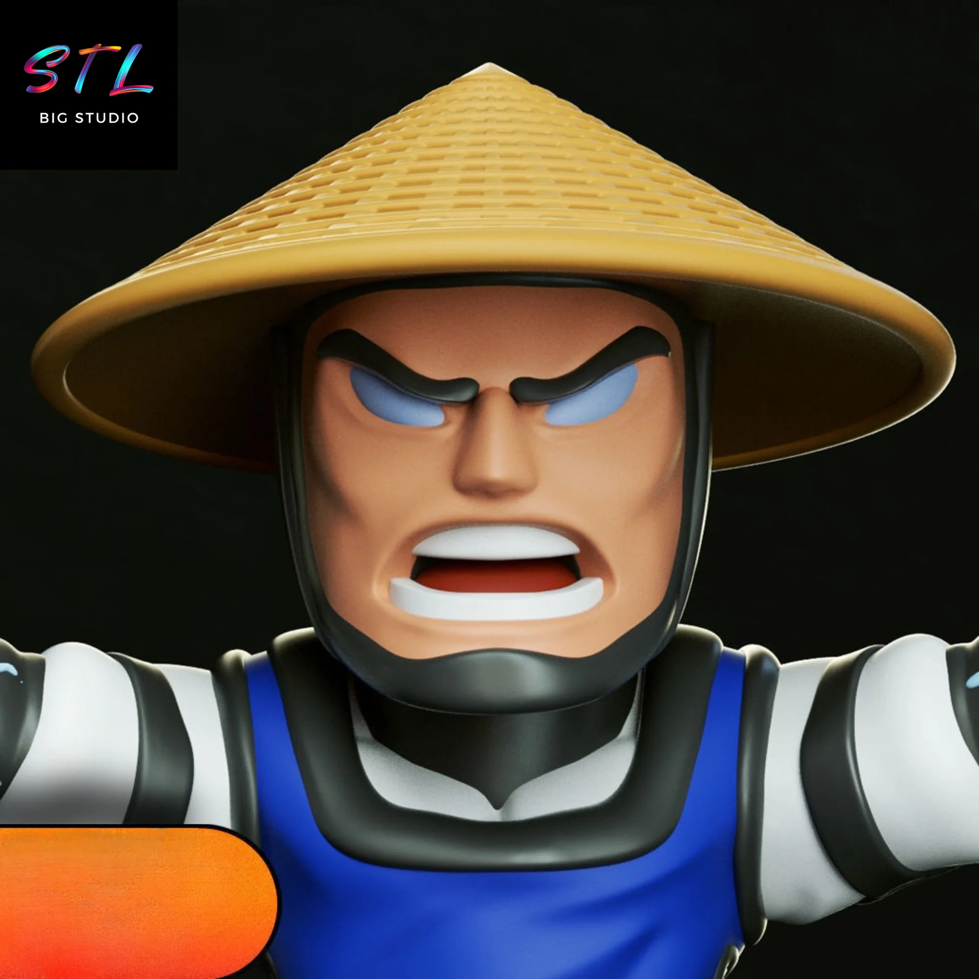 STL Lord Raiden Chibi | 3D Printing Figure | Mortal Kombat Model — view 2
