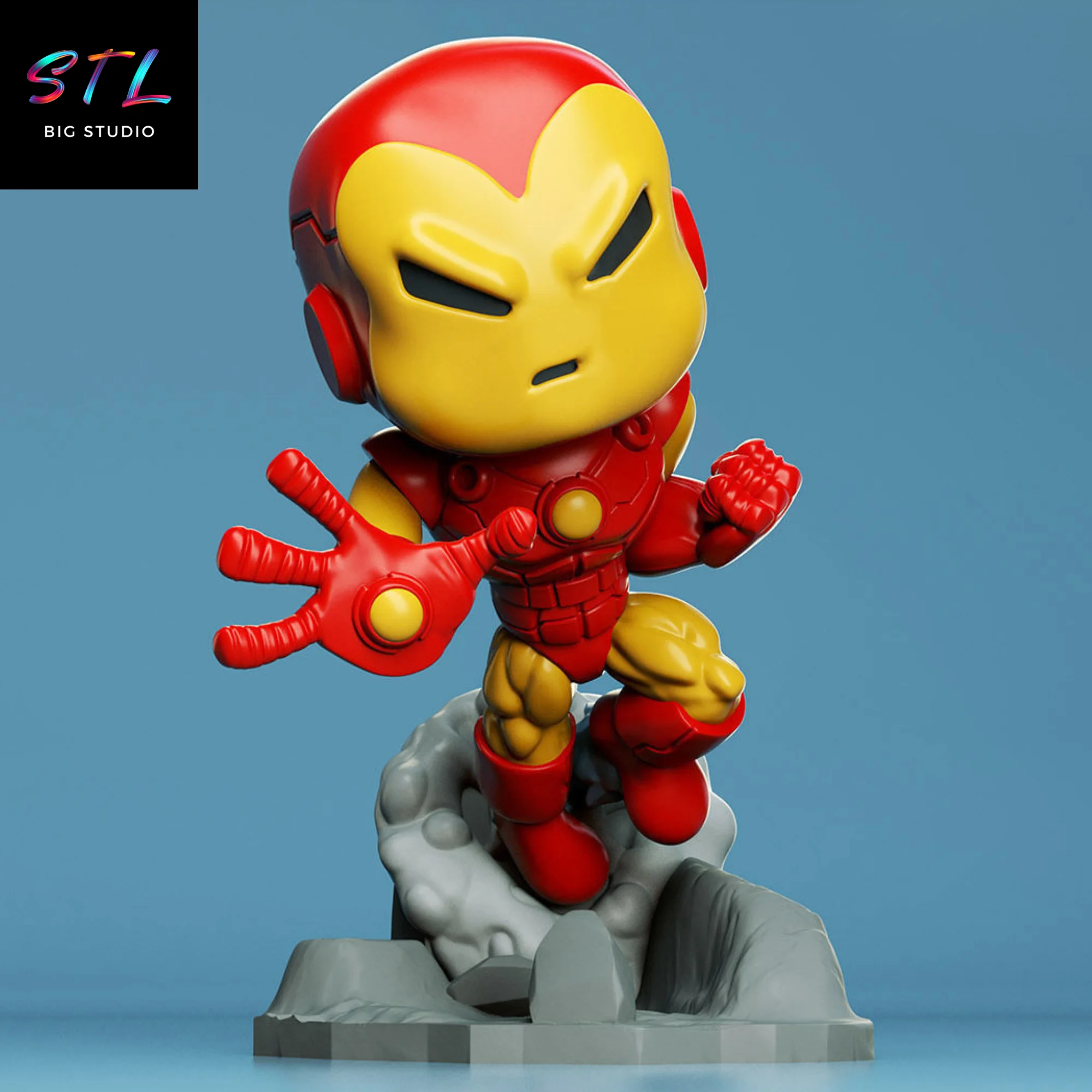 STL Lord Raiden Chibi | 3D Printing Figure | Mortal Kombat Model — view 7