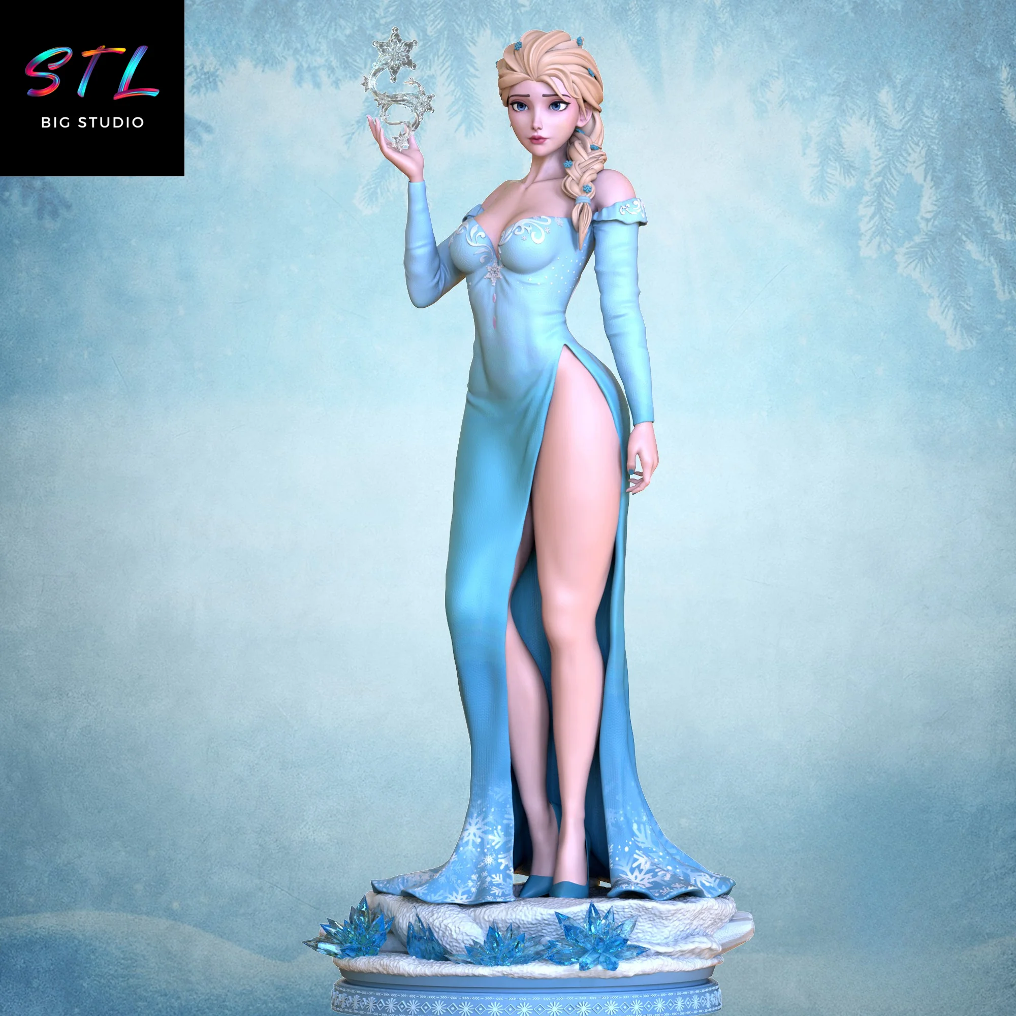 Elsa STL | Frozen | 3D Printable Figure Model
