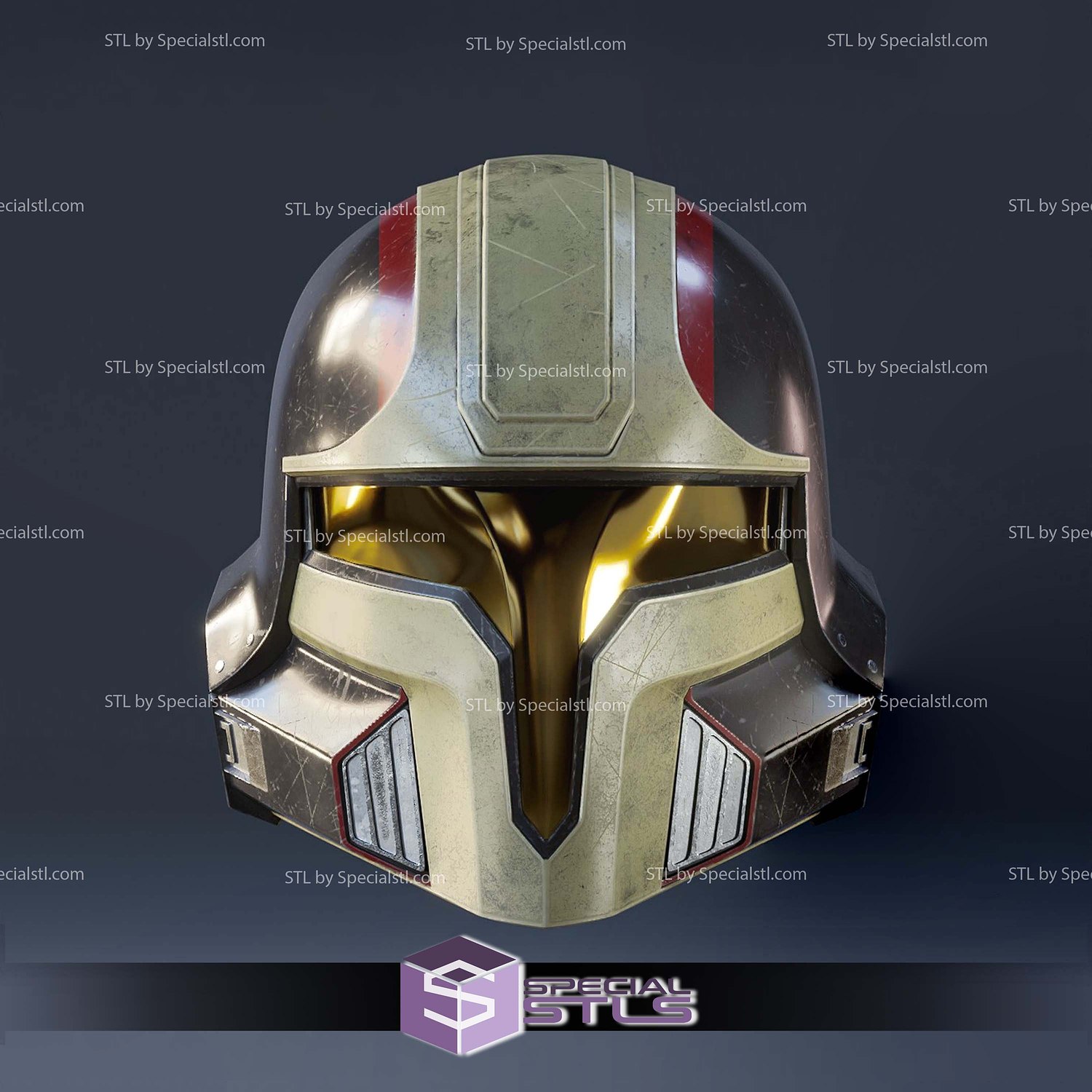 Cosplay STL Files Champion of the People V1 Helmet 3D Model — view 2