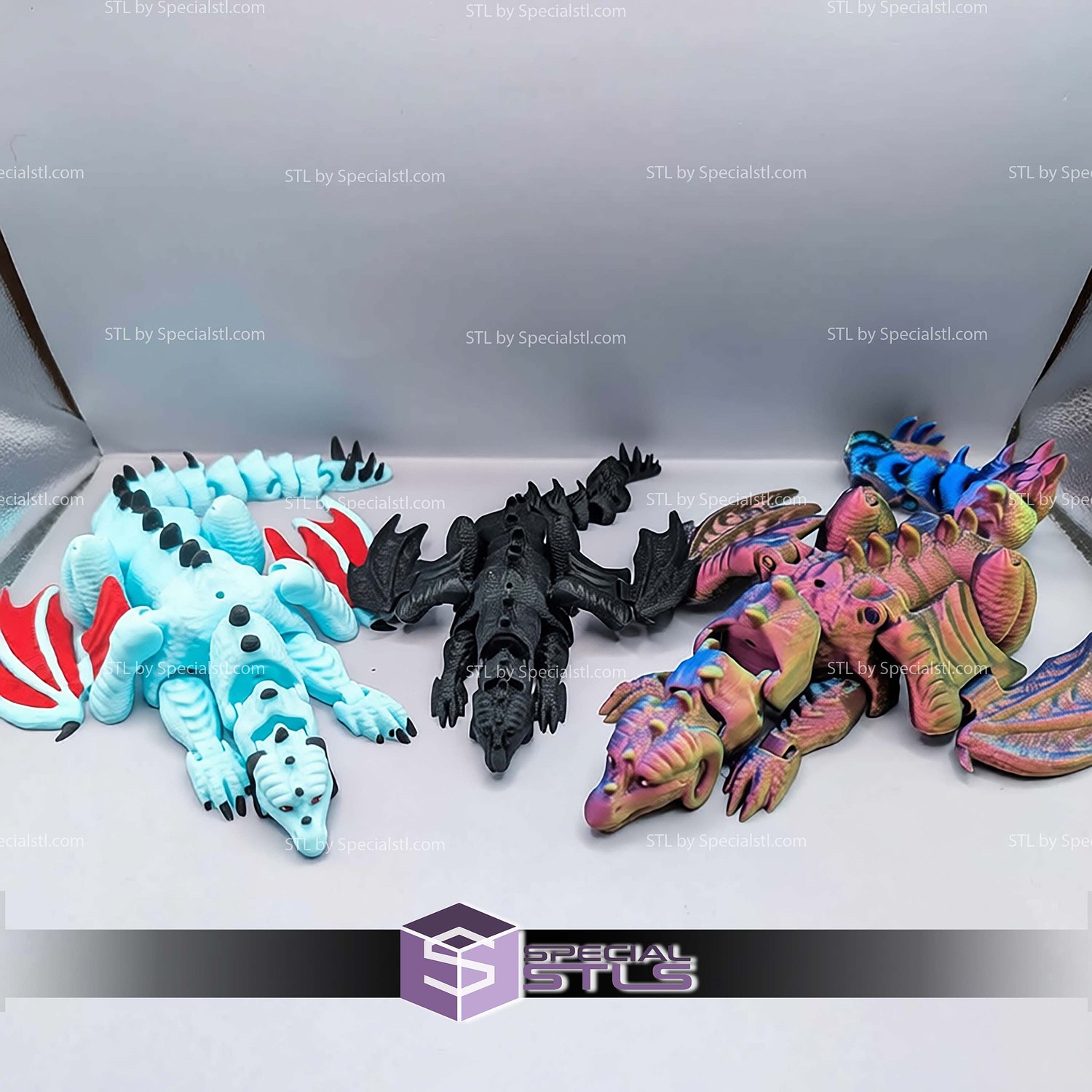 Super Basic STL Dragon Shoulder Puppet 3D Model — view 3