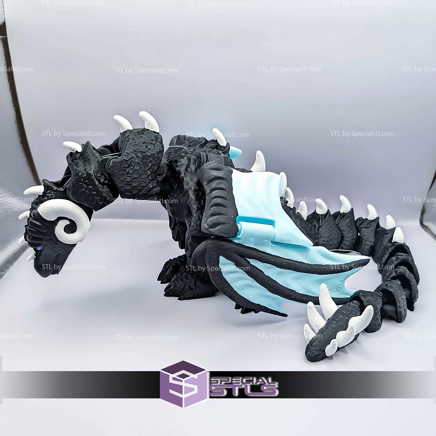Super Basic STL Dragon Shoulder Puppet 3D Model — view 4