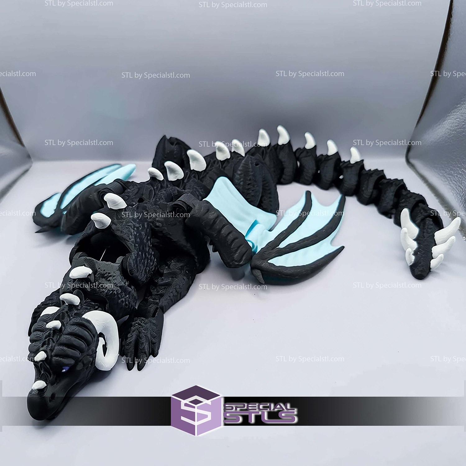 Super Basic STL Dragon Shoulder Puppet 3D Model — view 5