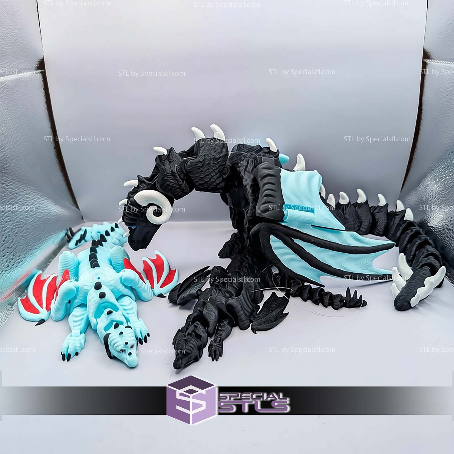 Super Basic STL Dragon Shoulder Puppet 3D Model — view 6