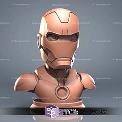 Mini Bust Character Collection STL Ironman 3D Model