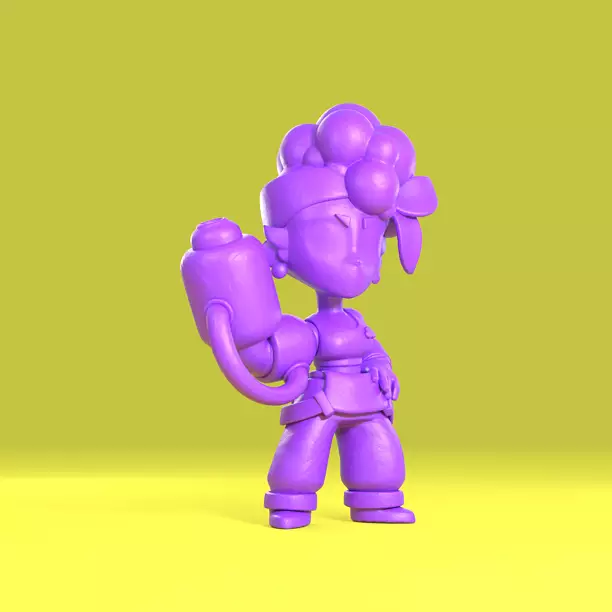 Maisie Original - Brawl Stars 3D 3MF Model