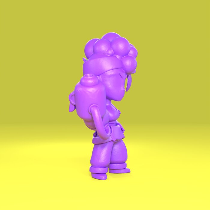 Maisie Original - Brawl Stars 3D 3MF Model — view 4