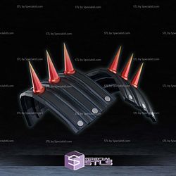 Cosplay STL Files Spider Punk Shoulder Pads 3D Model