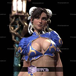 Chun Li Street Light STL Files 3D Model