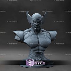 Wolverine Comic Basic Pose Bust STL Files 3D Model