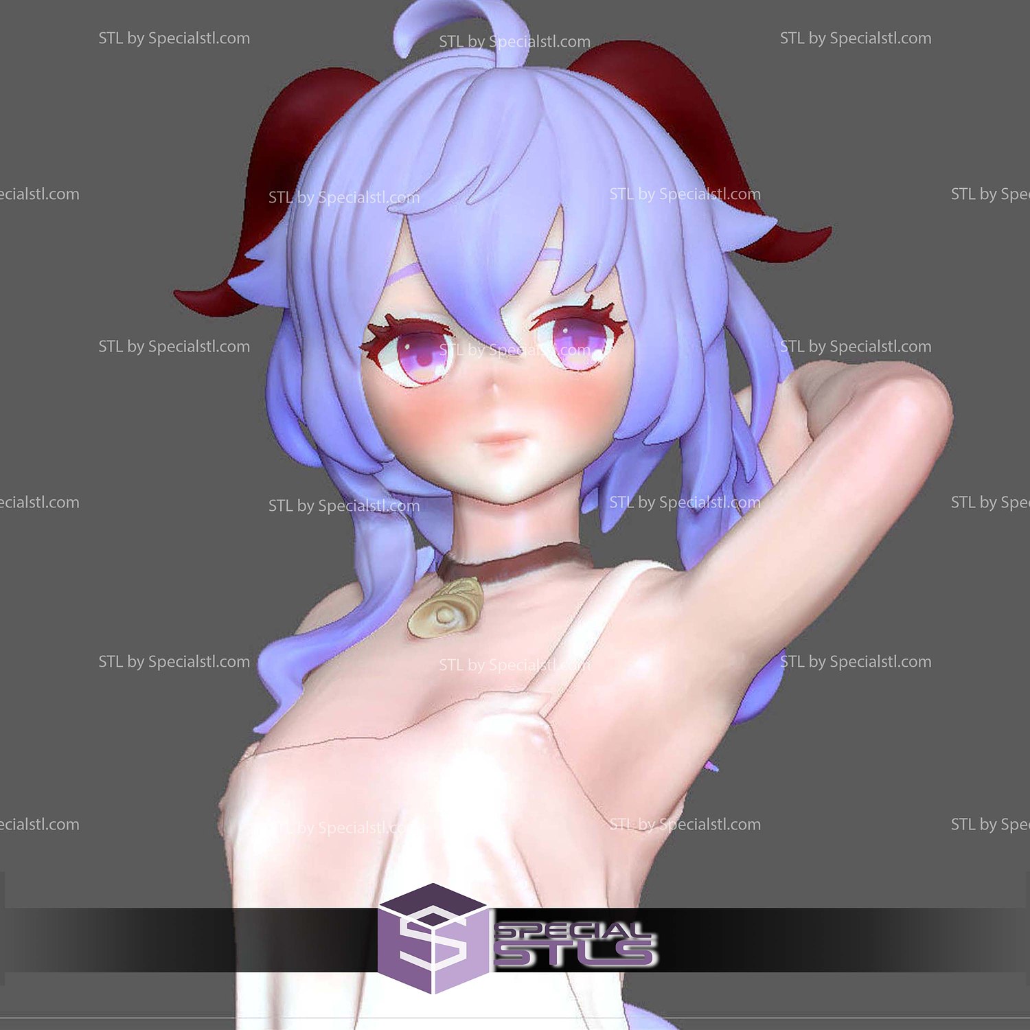 Ganyu Genshin Impact Sleep Wear 3D Print Files STL Model — view 2
